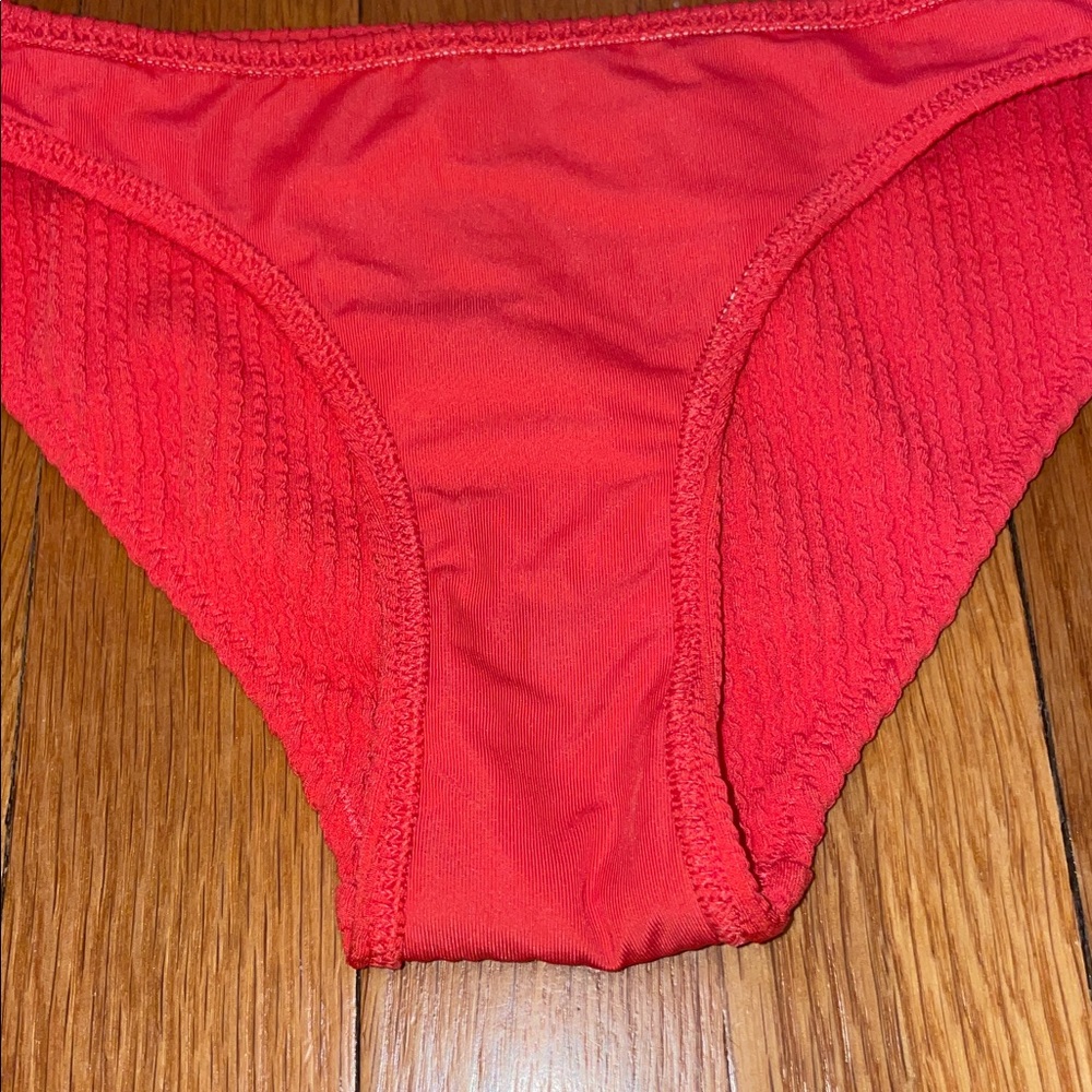 Aerie Vibrant Coral Bikini Top and Bottom NWOT - Picture 5 of 5